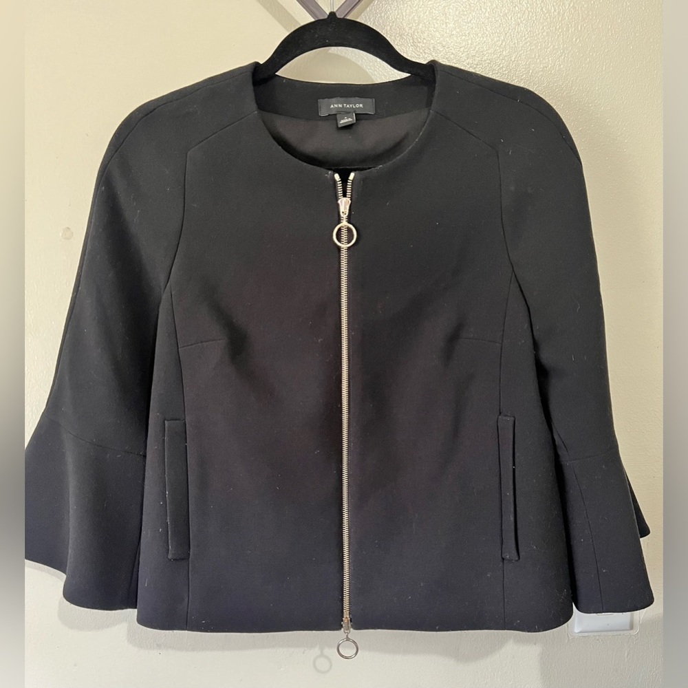 Ann Taylor Black Solid Jacket - image 4